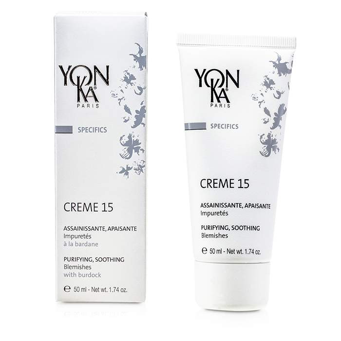 ヨンカ クレーム 15 50ml Yonka Specifics Creme 15 With Burdock - Purifying, Soothing (For .) 50ml 送料無料 