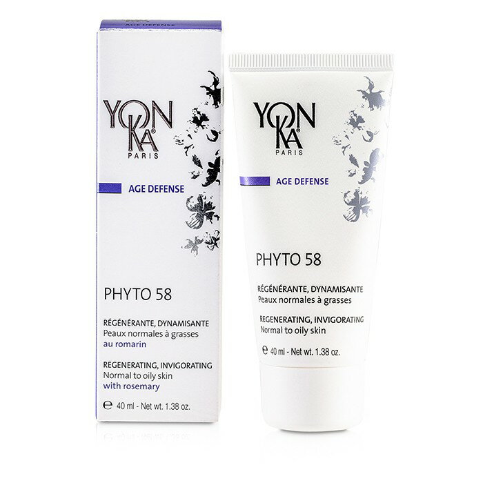 ヨンカ フィト 58 (PNG) 40ml Yonka Ae Defense Phyto 58 Creme With Rosemary - Revitalizing, Invigorating (Normal To Oily Skin) 40ml 送料無料 