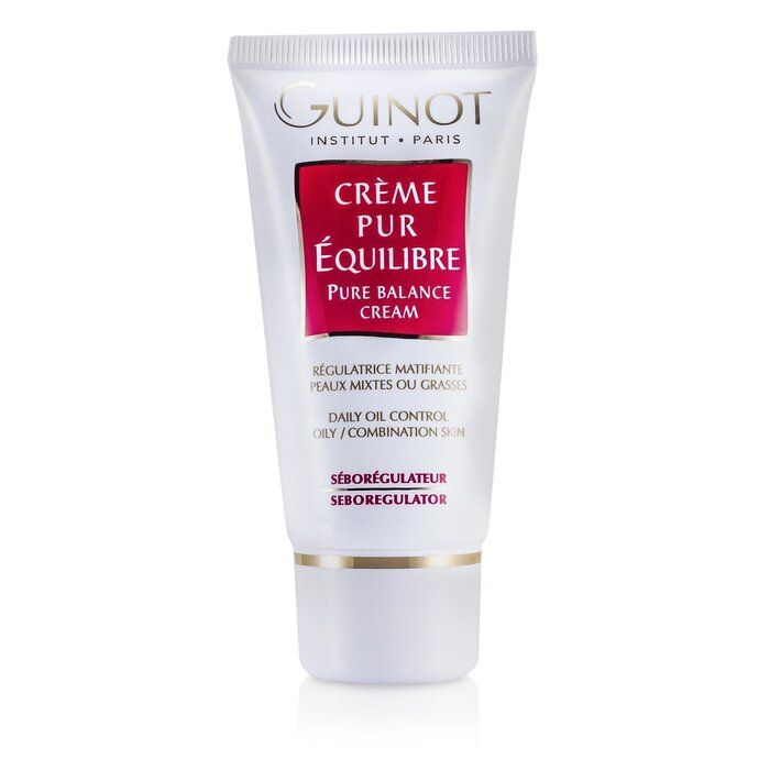 Rakuten - ギノー ピュアバランスクリーム - デイリーオイルコントロール( コンビネーション/オイリースキン ) 50ml Guinot Pure Balance Cream - Daily Oil Control (For Combination or Oily Skin) 50ml 送料無料 【楽天海外通販】