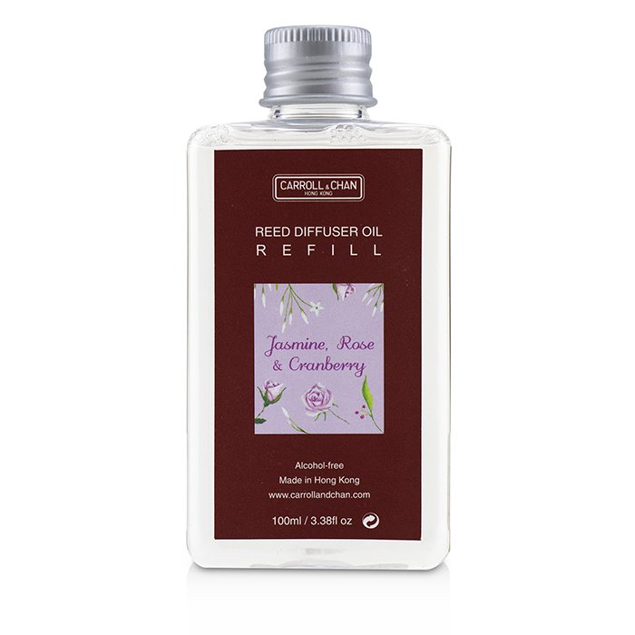 キャンドル・キャロル&チャン リードディフューザー リフィル - ジャスミン、ローズ、クランベリー 100ml Carroll &Chan Reed Diffuser Refill - Jasmine, Rose &Cranberry 100ml 送料無料 【楽天海外通販】