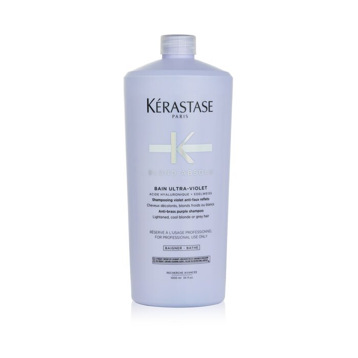 ケラスターゼ バン ブロンドアブソリュ (ハイトーン・クールブロンド・グレイヘア用) 1000ml Kerastase Blond Absolu Bain Ultra-Violet An.-Brass Purple Shampoo (Lightened, Cool Blonde or Grey Hair) 1000ml 送料無料 【楽天海外通販】