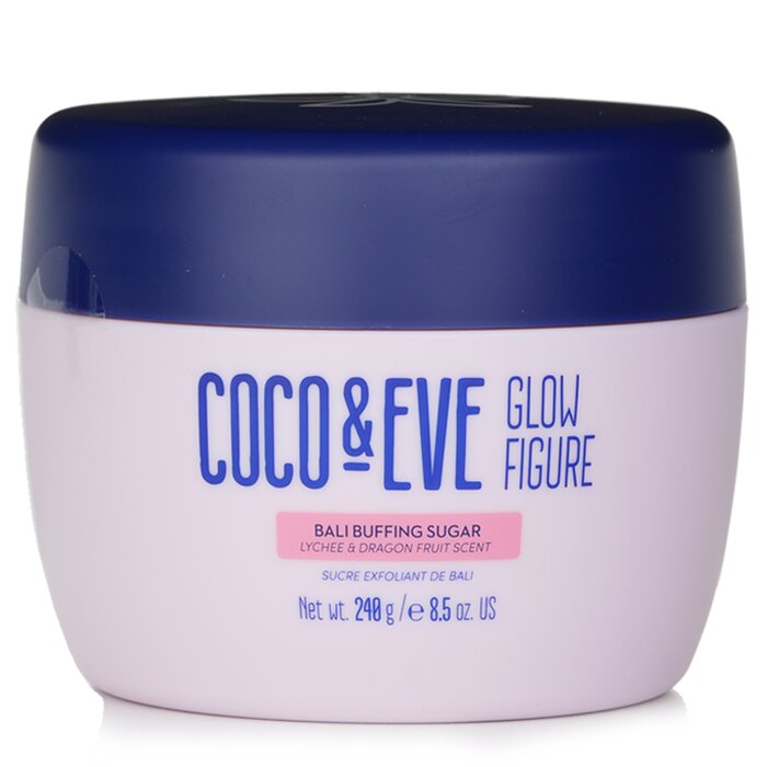 Coco &Eve Glow Figure Bali Buffing Sugar (Lychee &Dragon Fruit Scent) ...