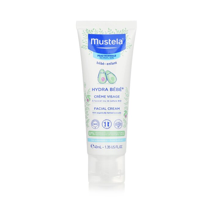 ムステラ ヒドラベベ フェイシャル クリーム オーガニック アボカド配合 - ノーマル肌 40ml Mustela Hydra-Bebe Facial Cream With Organic Avocado - Normal Skin 40ml 送料無料 【楽天海外通…