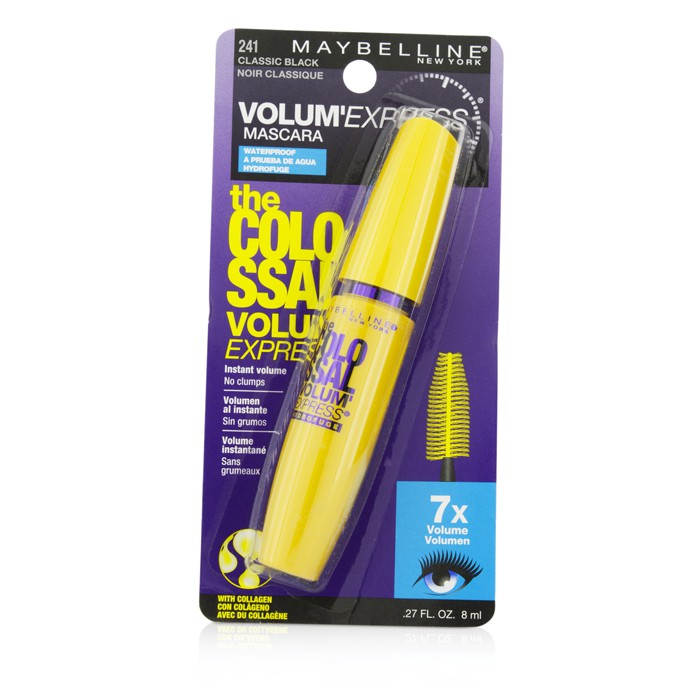 メイベリン ボリューム エクスプレス ザ コロッサル ウォータープルーフ マスカラ - クラシック ブラック 8ml Maybelline Volum 039 Express The Colossal Waterproof Mascara - Classic Black 8ml 送料無料 【楽天海外通販】