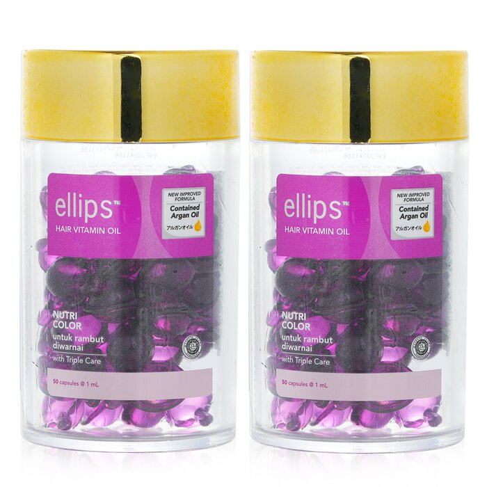 Rakuten - エリップス Hair Vitamin Oil - Nutri Color Duo 2x50capsules Ellips Hair Vitamin Oil - Nutri Color Duo 2x50capsules 送料無料 【楽天海外通販】