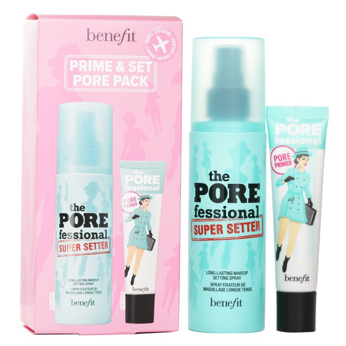 ベネフィット Prime &Set Pore Pack: The Porefessional Smoothing Face Primer + Super Setter Long L..