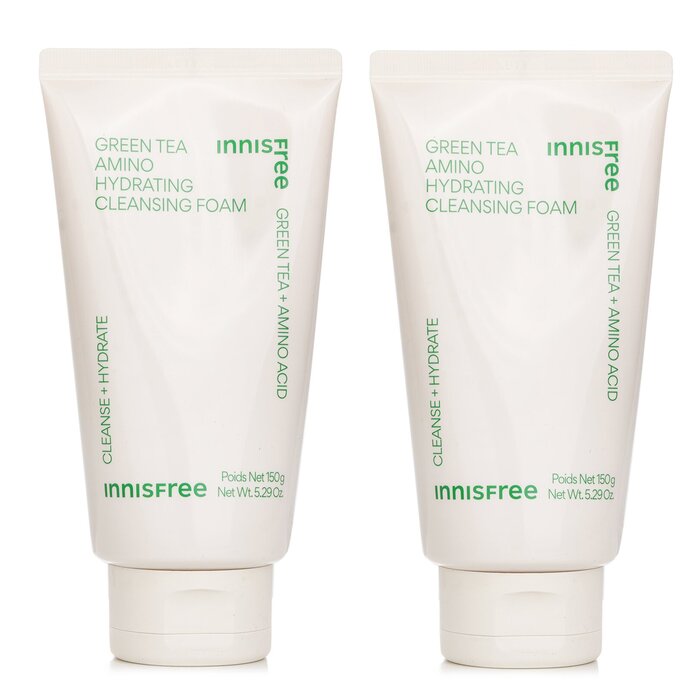 ���˥��ե꡼(Innisfree) ��1+1 Set��Green Tea Hydrating Amino Acid Cleansing Foam 150g ����̵�� �ڳ�ŷ�������Ρ�