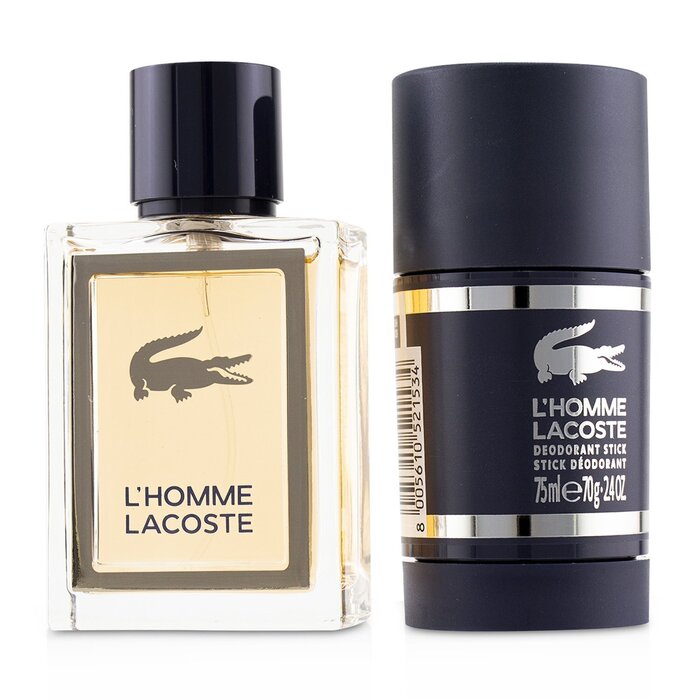 RXe  Rt: EDT SP 50ml/1.6oz + fIhgXeBbN 75ml/2.4oz 2pcs Lacoste L'Homme Coffret: Eau De Toilette 50ml/1.6oz + Deodorant Stick 75ml/2.4oz 2pcs  yyVCOʔ́z