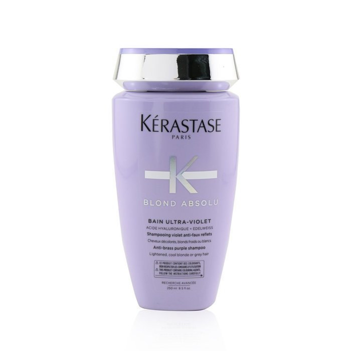 ケラスターゼ バン ブロンドアブソリュ (ハイトーン クールブロンド グレイヘア用) 250ml Kerastase Blond Absolu Bain Ultra-VioletAn.-Brass Purple Shampoo (Lightened, Cool Blonde or Grey Hair) 250ml 送料無料 【楽天海外通販】