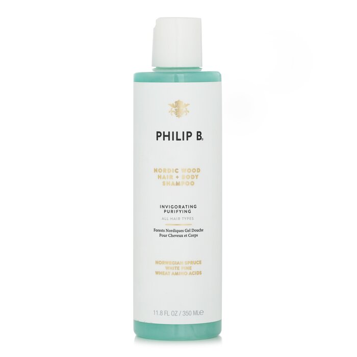 フィリップ B ヘアケア ノルディック ウッド ヘア + ボディ シャンプー Invigorating ;; All Hair Types Philip B Nordic Wood Hair + Body Shampoo Invigorating ;; All Hair Types 350ml 送料無料 