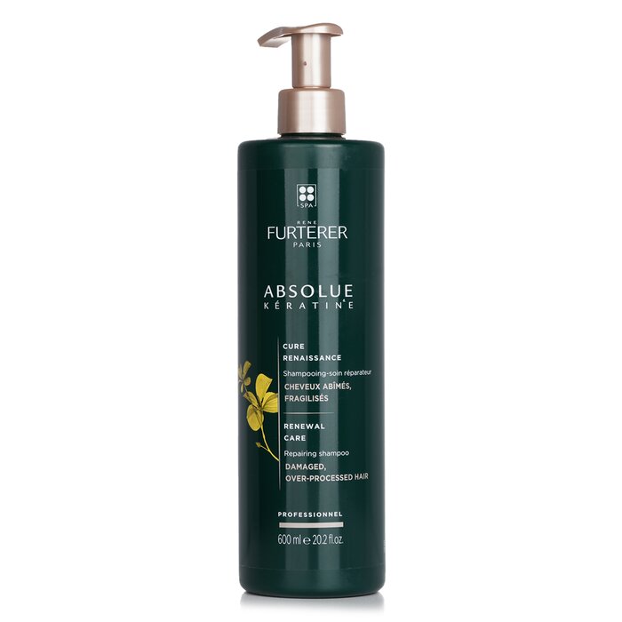 ルネ フルトレール アブソリュ ケラチン アブソリュ ケラチン ;; ケア .リング シャンプー ダメージヘア用 Rene Furterer Absolue Kèratine ;; Care Re.ing Shampoo d, OverProcessed Hair Salon Product 600ml 送料無料