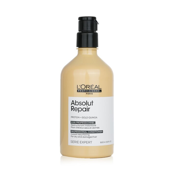 ロレアル Professionnel Serie Expert Absolut Re. プロフェッショナル シリーズ エキスパート アブソリュート . プロテイン + ゴールド キノア インス;;ト リサーフェス コンディショナー ドライでダメ