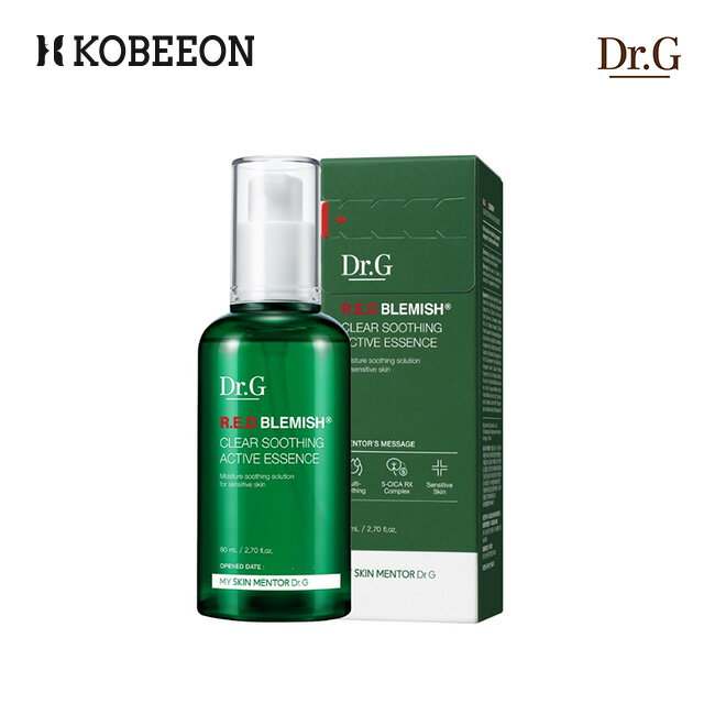 [Dr.G] ドクタージー レッドブレミッシュアクティブエッセンス 80ml R.E.D Blemish Active Essence 80ml 保湿 シカ ドクダミエキス エッセンス 潤い 乾燥 集中ケア 韓国スキンケア 韓国コスメ [韓国直送]