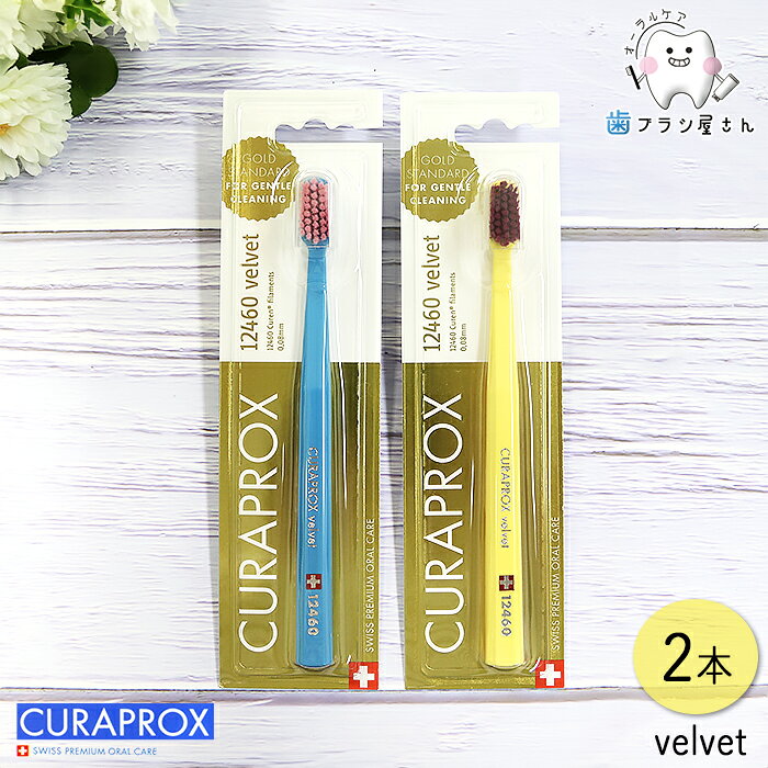 CURAPROX クラプロックス CS12460 velvet/ベルベット2本 | 歯ブラシ クラプロ デンタルケア やわらかめ やわらか コンパクト コンパクトスリム ハブラシ はぶらし スイス 歯科専売 歯科 歯医者 歯科医院専用 歯周病 極細 極細毛