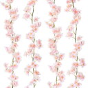 Pknoclan 造花 桜 藤の花 造花藤 インテリア 吊るす 壁掛け 枯れない花 人工観葉植物 結婚式、パーティー、宴会 飾り用 部屋・リビングルーム・教室・ショップ DIY装飾 母の日 装飾 飾り花 造