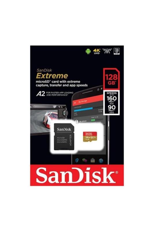 microSDXC 128GB SanDisk サンディスク Extreme UHS-1 U3 V30 4K Ultra HD A2対応