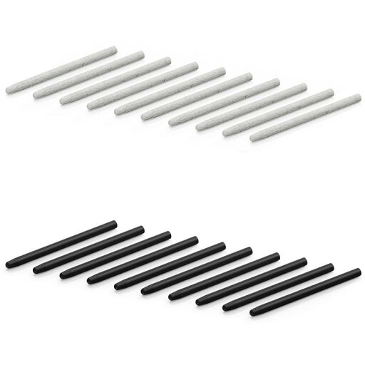 XENCELABS 20本入り 替え芯 替芯 10POM+10フェルト POM/フェルト ペン先 スタイラス用 交換用 ペン チップ デジタル ペンタブレット用 ブラック/グレー XENCELABS 20本入り 替え芯 替芯 10POM+10フェルト POM/フェルト ペン先 スタイラス用 交換用 ペン チップ デジタル ペンタブレット用 ブラック/グレー