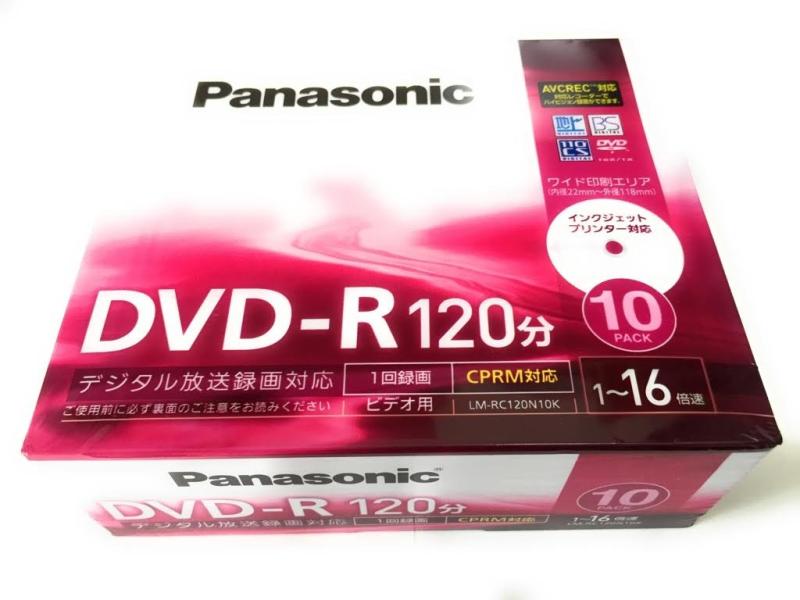 パナソニック(Panasonic) 録画用4.7GB 片面120分 1～16倍速 DVD-R ディスク 10枚入り LM-RC120N10K