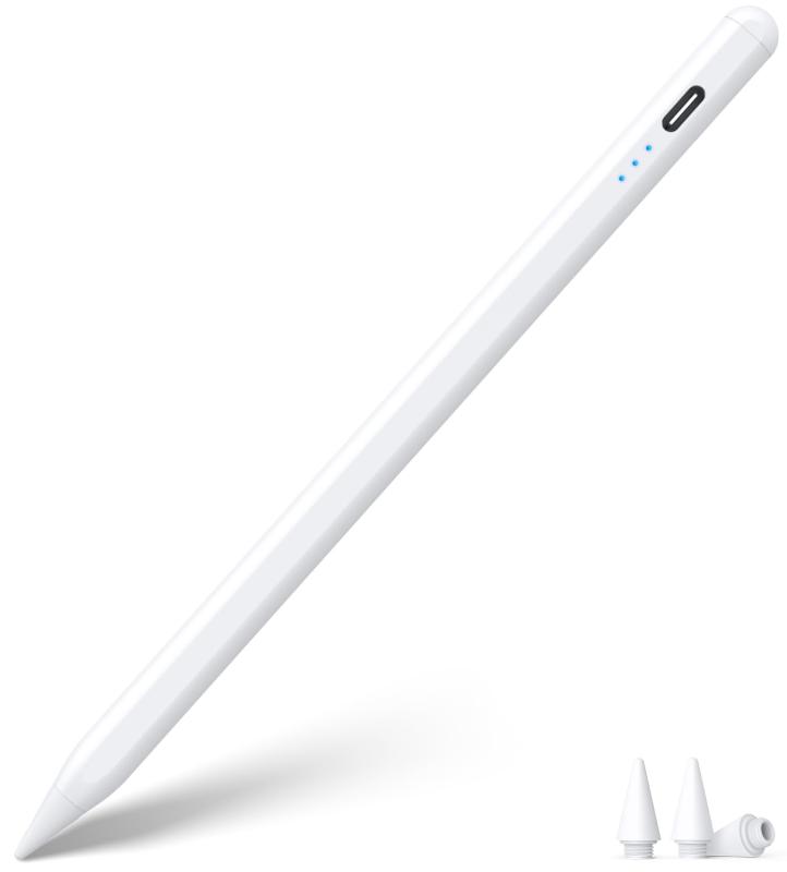 【2024新登場・高精度】 タッチペン ipad ペンシル USB急速充電 スタイラスペン ipad ペン 高感度 アップルペンシル ipadペン 極細 アイパッド ペンシル 傾き感知 磁気吸着 パームリジェクション