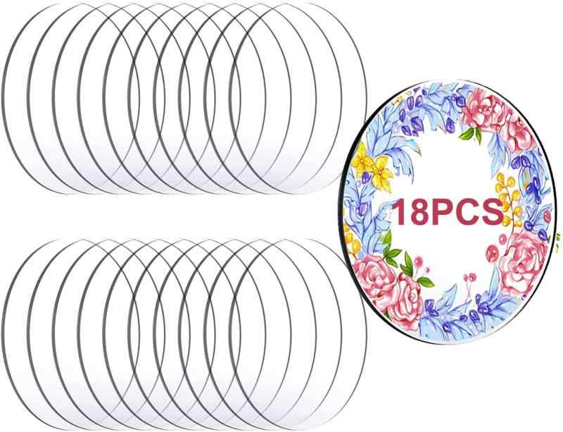 18枚透明アクリル板 丸 アクリルプレート 直径100mm厚さ2mm 看板 キーホルダー 置物 展示 クラフト素材 手工芸 DIY装飾 円盤 保護紙付き❤【プレミアム素材】：当社の丸型透明アクリルシートは、硬度、リサイクル性、光透過性が高く、壊れにくい高品質の透明アクリルで作られています。❤【適切なサイズ】：10x10cm、厚さ2mmの透明なアクリルパネル。ガラスカッターまたは他の切断機を使用してプレートを切断し、目的のサイズにすることができます。❤【お手入れが簡単】：ディスクのエッジが滑らかで、持ちやすく、塗料を混ぜやすいです。透明パレットとして使用できます。水で洗ったり、湿らせた布で拭いたりして、簡単に作成できます。❤【幅広い用途】：アクリルサークルディスクボードは、ケーキ作り、結婚式やパーティーの看板、クリスマスの飾り付け、絵画や書道、製品の展示、スケジュール、その他多くのDIYアートプロジェクトや工芸品に最適です。❤【パッキングリスト】：DIYプロジェクトに適した、長期間使用でき、便利な18枚の丸い透明アクリルシートが手に入ります。