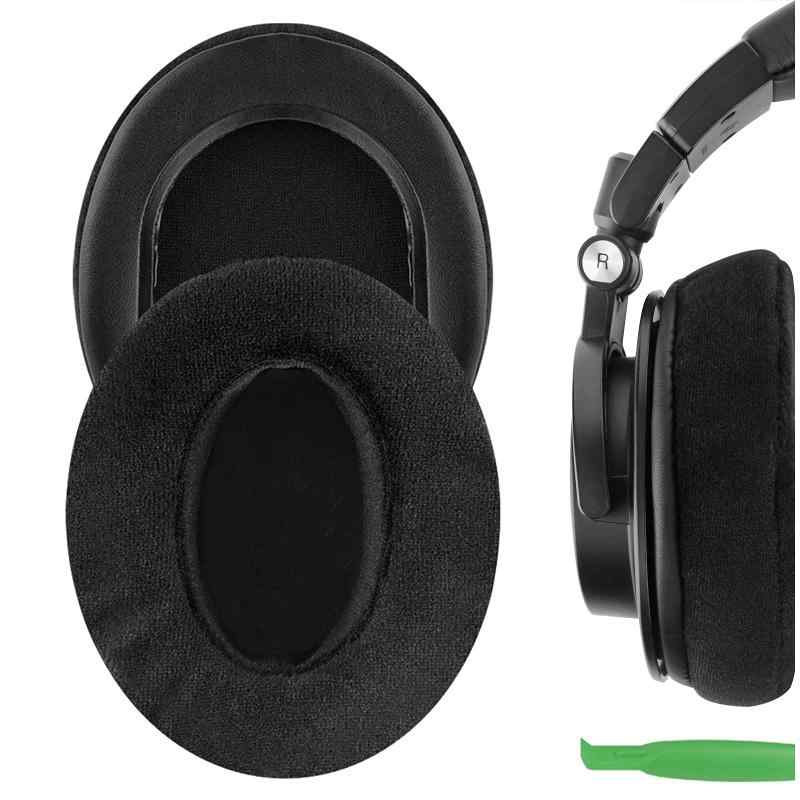 イヤーパッド Comfort 互換性 パッド オーディオテクニカ Audio-Technica ATH-M50X, ATH-M50xBT2, ATH-M60X, ATH-M40X, ATH-M30X, ATH-M20X, ATH-M10 ヘッドホンに対応 パッド イヤー/イヤーカップ (ベロア/ブラッ