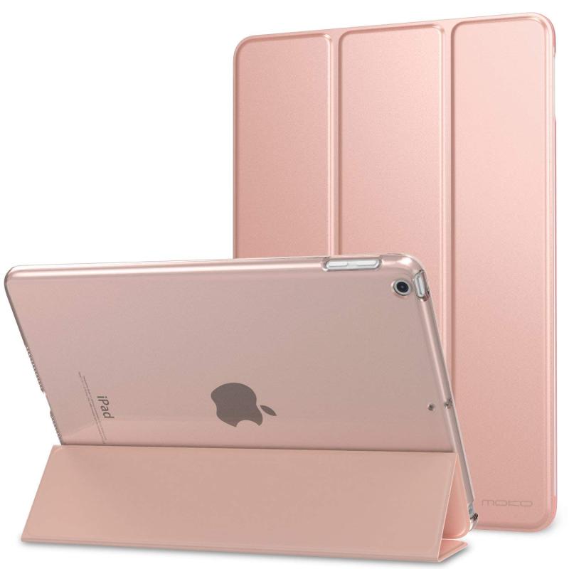 iPad P[X 2018/2017 MoKo 9.7^ 6/5p یJo[ X^hP[X I[gX[vΉ PUU[PC n}CNt@Co[ y ^ /h~ X}[gP[X  RoseGold