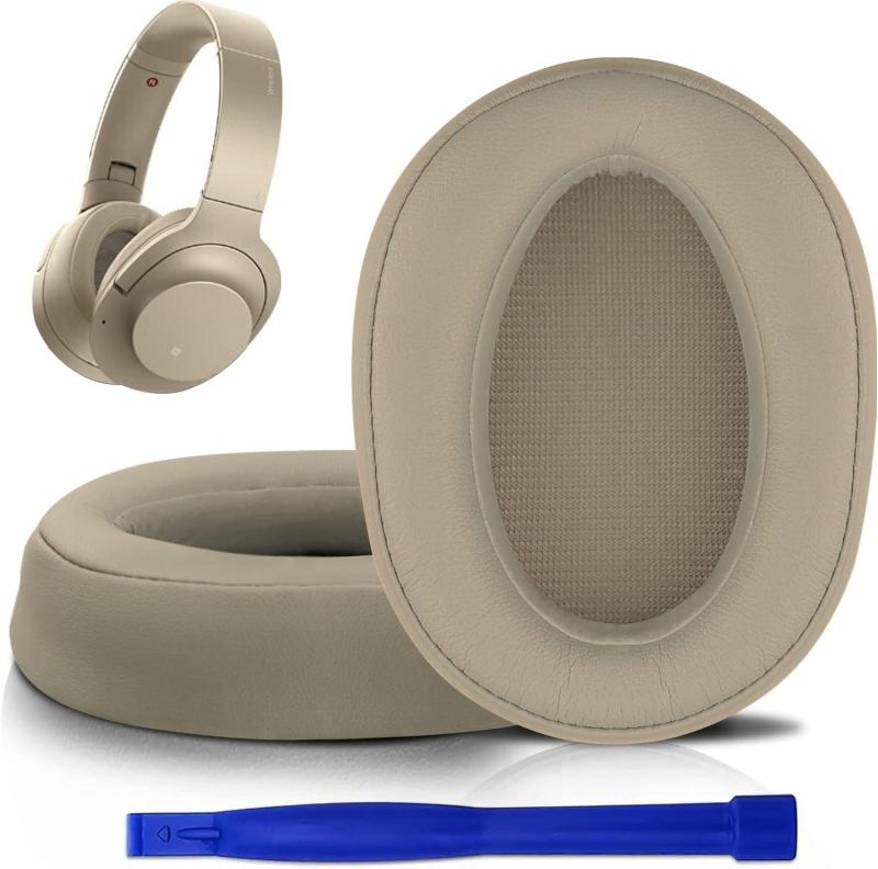 イヤーパッド ヘッドホンパッド ヘッドホンカバー 交換パッド、Sony MDR-100ABN (h.Ear on Wireless)/Sony WH-H900N (h.Ear on 2 Wireless) ワイヤレスヘッドホンヘッドセット用 イヤークッション 密閉型