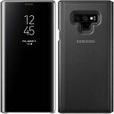 純正 ケース Galaxy Note9 ギャラクシーノート9 スマホ ケース カバー 手帳型 動画視聴最適 CLEAR STANDING COVER BLACK ブラック 黒 RS8C051K SC-01L SCV40