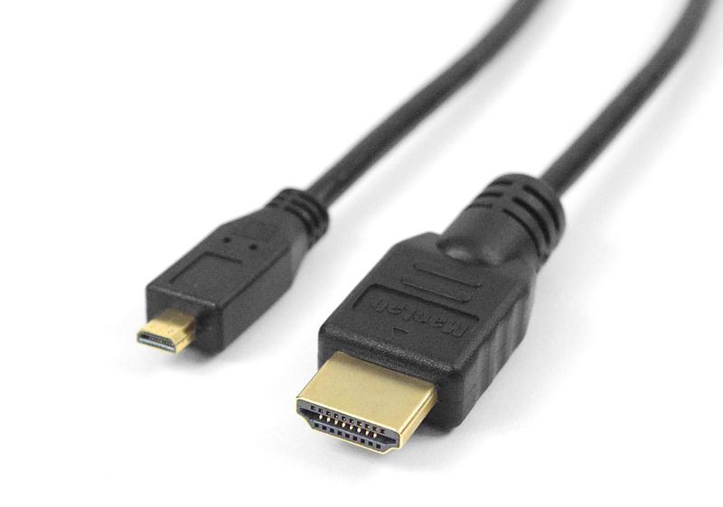 MacLab. Micro-HDMI to HDMI 変換 ケーブル 3m タイプD-タイプA ブラック 4k ver 1.4 【相性付／スマートフォンには対応していません】 テレビ TV デジカメ ビデオ アクション カメラ GoPro な…