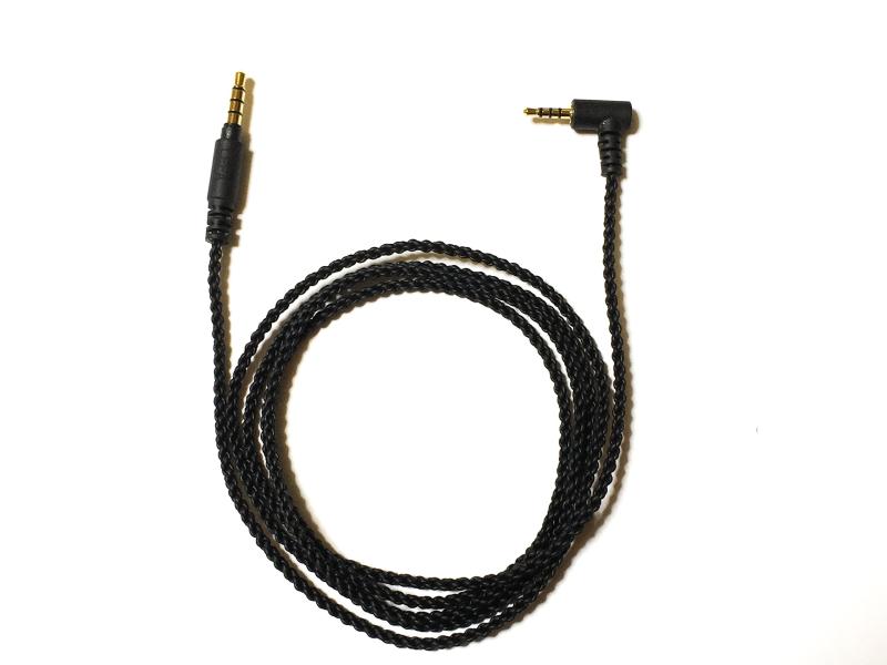 G&V 2.5mm 4極 SONY MDR-1A, MDR-1ABP, H.ear on 2対応 バランスケーブル 音場広がり 楽器分離 定位感 1.2m SN1A-2BA-AIR