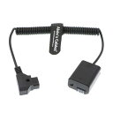 Alvin's Cables Sony A7R A7S A7II NEX シリーズ カメラ 用の A7 ダミー 電池 to D tap コイル ケーブル(2)