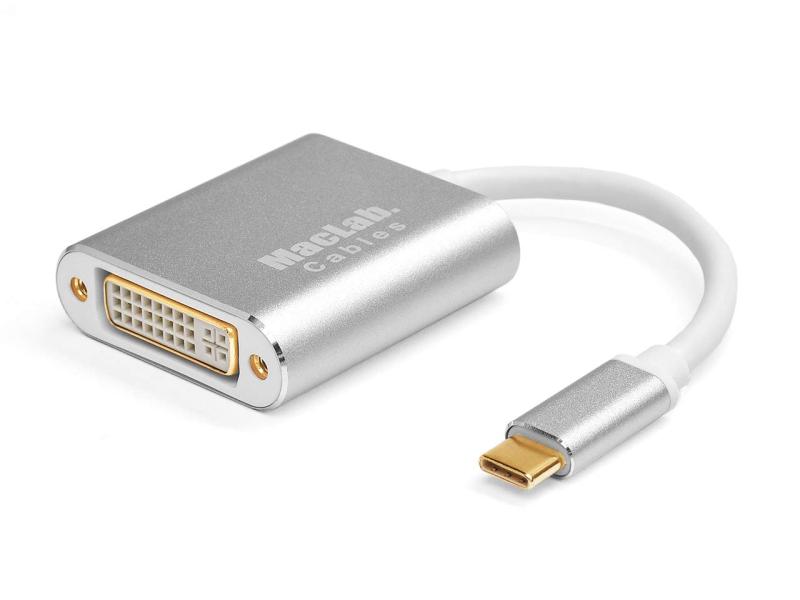 MacLab. USB Type-C DVI ϊ A_v^ yŐVMacɂΉzVON Thunderbolt3 Vo[iő𑜓xF1920~1080jt | T_[{g IX X P[u RlN^ Abv apple Ma