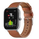 20mm Genuine Leather Style Watch Bands Compatible with Amazfit Bip U Pro/Bip S L...