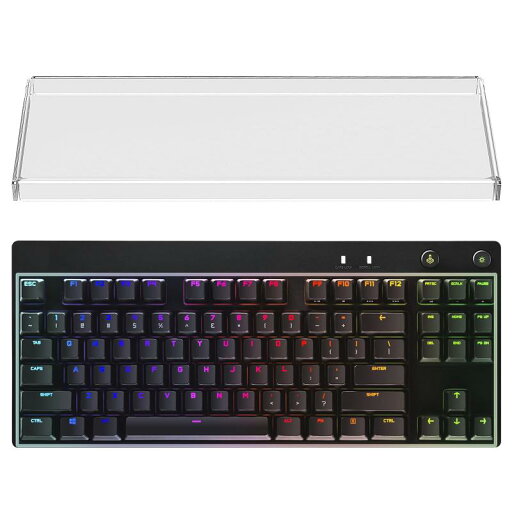 テンキーレス TKL キーボード ダストカバー 透明アクリル キーパッドカバー 80% コンパクト 87 キー コンピューター メカニカル ゲーミング キーボード用 ロジクール Logicool G PRO、ロジク テンキーレス TKL キーボード ダストカバー 透明アクリル キーパッドカバー 80% コンパクト 87 キー コンピューター メカニカル ゲーミング キーボード用 ロジクール Logicool G PRO、ロジク