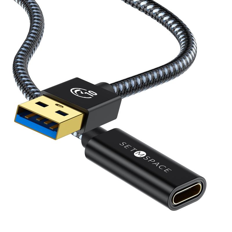 SETMSPACE USB P[u10gbps USB3.1 surface P[u USB C P[u }  usb pd P[u VRwbhZbg/Oculus Quest/MacBook Pro/Galaxy S20/Pixel/Switch XPS/Surface ProȂǂɑΉ (CIX-CX) usb type c P