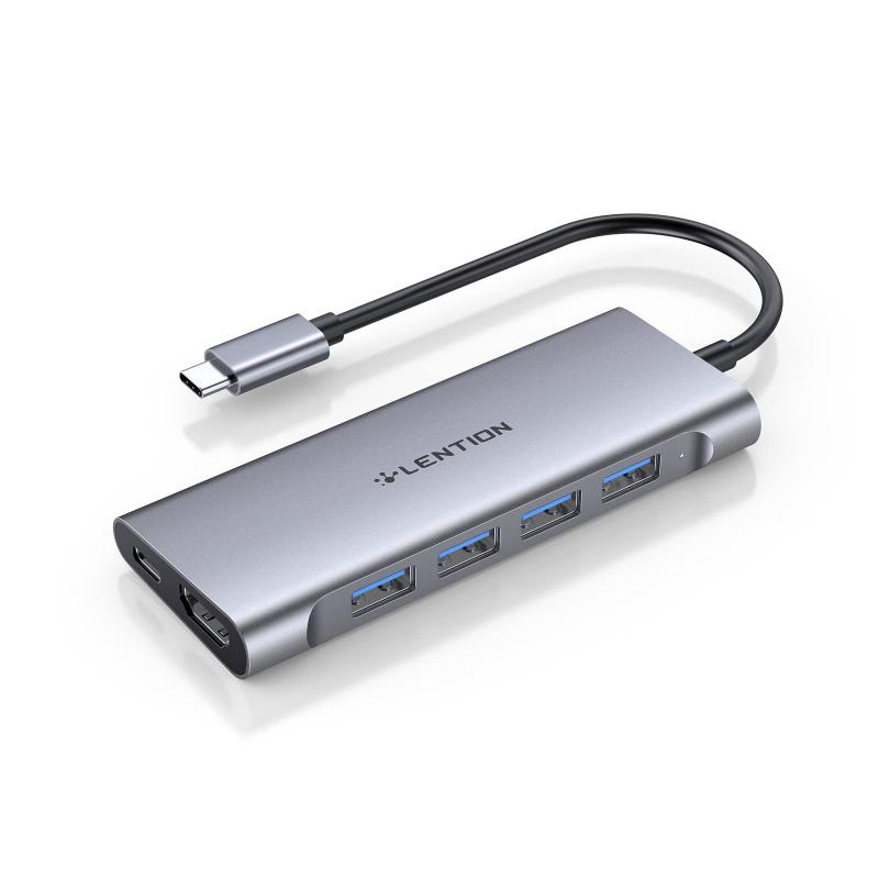 LENTION 6in1 USB Type-C ϥ CB-C35 USB 3.0 4K HDMI PD 100W USB-C c typec usbc MacBook Pro (2016-2022 / M1 M2)MacBook Air (2018-2022 / M1 M2)iPad ProiPad Air 4Surface Pro 7 8 / Go 2 3 (ե)ChromebookʤɤΥ