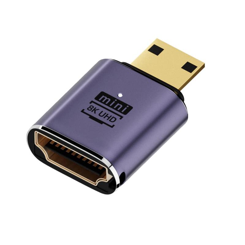 NFHK Mini HDMI IX-HDMI 2.1X UHD  S[hRo[^[A_v^[ 8K 60hz HDTVΉ