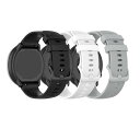 Bands Compatible with Virmee VT3 Plus/Virmee VG3 WatchBand Silicone Quick Release Replacement Strap Accessory Wristband for Virmee VT3 Plus Smartwatch for Men Women (Black White Gray)