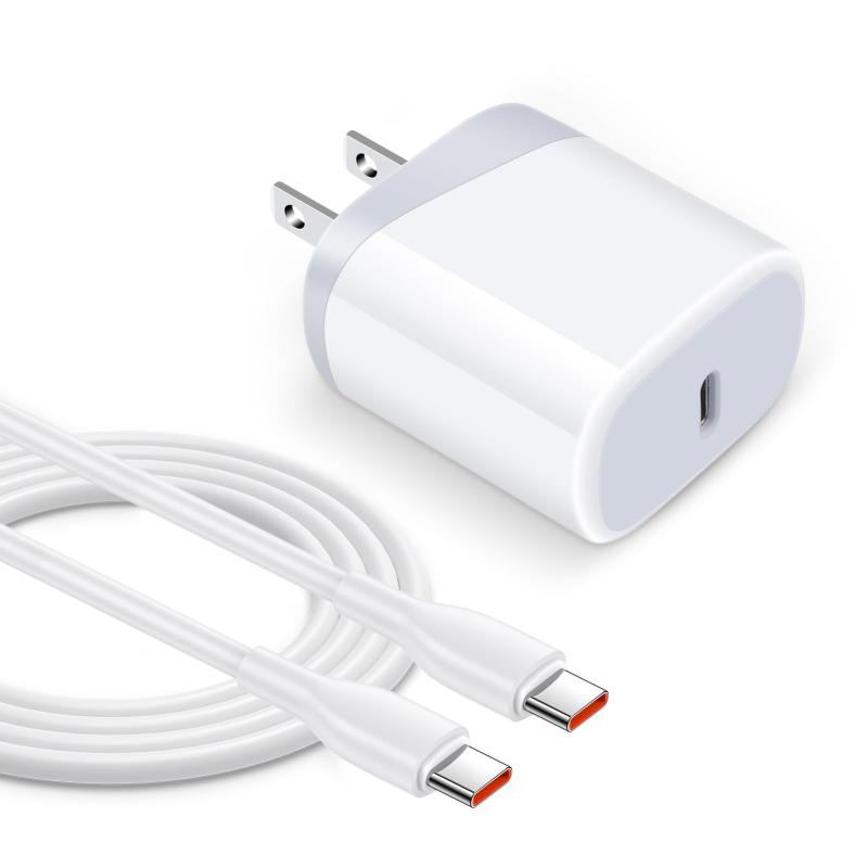 USB 充電器/Type-C ケーブル セット1.83M/1本付き USB-C ケーブル USB 急速充電器 コンセント スマホ充電器 iPoto 軽量 海外対応 iPhone 15 Pro Max/iPad/Androi