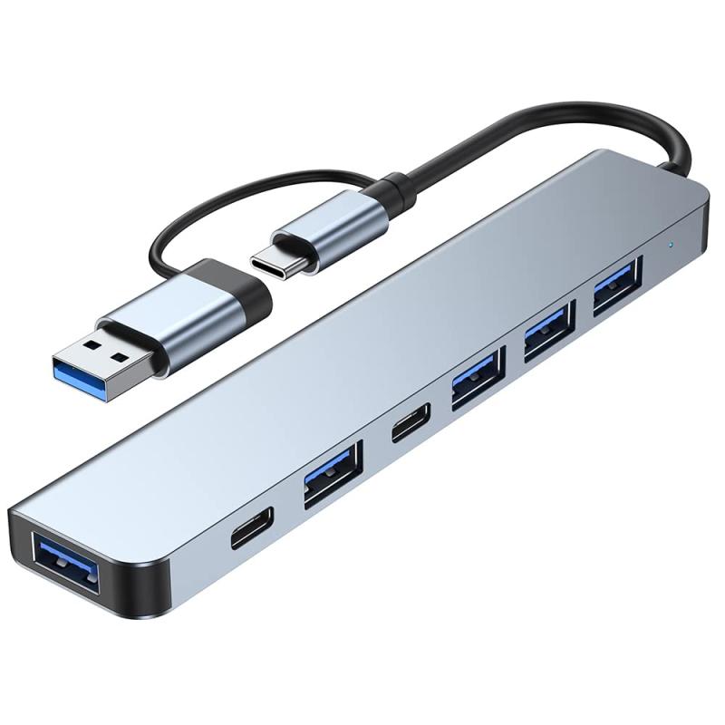 JUSANKO USB Type-C nu 7in1 1USB3.0|[g 4USB2.0|[g PD5Wd USB-Cf[^ (BYL-2117)