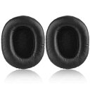 JECOBB(ジェコブ) 交換用イヤーパッド Audio-Technica ATH M50X M40X M30X M20X プロフェッショナルスタジオモニターヘッドフォン用 プロテインレザー&メモリーフォームイヤークッション付き (ブラッ