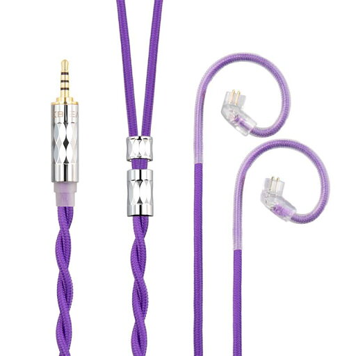 イヤフォン ケーブル QDC 2.5mm KBEAR ST5 4N純銀+4N無酸素銅混合 2芯 イヤホン リケーブル バランス ヘッドフォン 交換用ケーブル hi-fiオーディオ イヤモニ アップグレードケーブル (パープ イヤフォン ケーブル QDC 2.5mm KBEAR ST5 4N純銀+4N無酸素銅混合 2芯 イヤホン リケーブル バランス ヘッドフォン 交換用ケーブル hi-fiオーディオ イヤモニ アップグレードケーブル (パープ