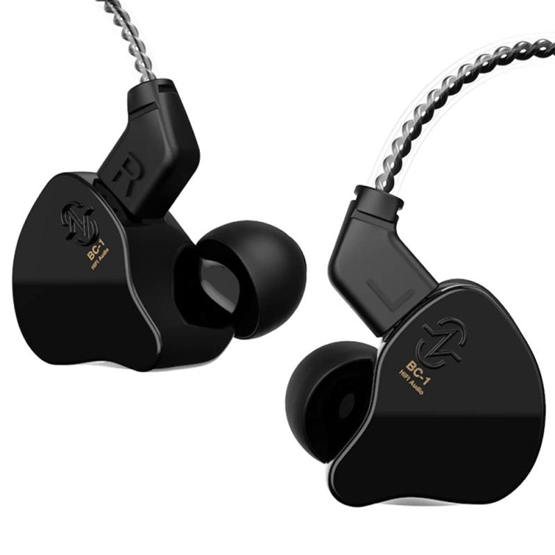 CCZ Melody インイヤーモニター 有線イヤホン インイヤーイヤホン マイクなし IEM HIFIベース 1DD 1BA付き イヤーフィン 4N OFCケーブル ミュージシャン/歌手/ステージ上/スタジオ用 (ノミック