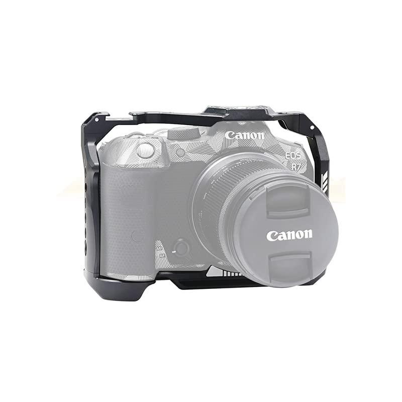 Koowl 対応 Canon キヤノン EOS R7 カメラ 専用 ケージ 超拡張性 Arri規格のネジ穴がある Arca規格プレートがあり DSLR 装備 拡張カメラケージ 軽量 取付便利 耐久性 耐腐食性 EOSR7 