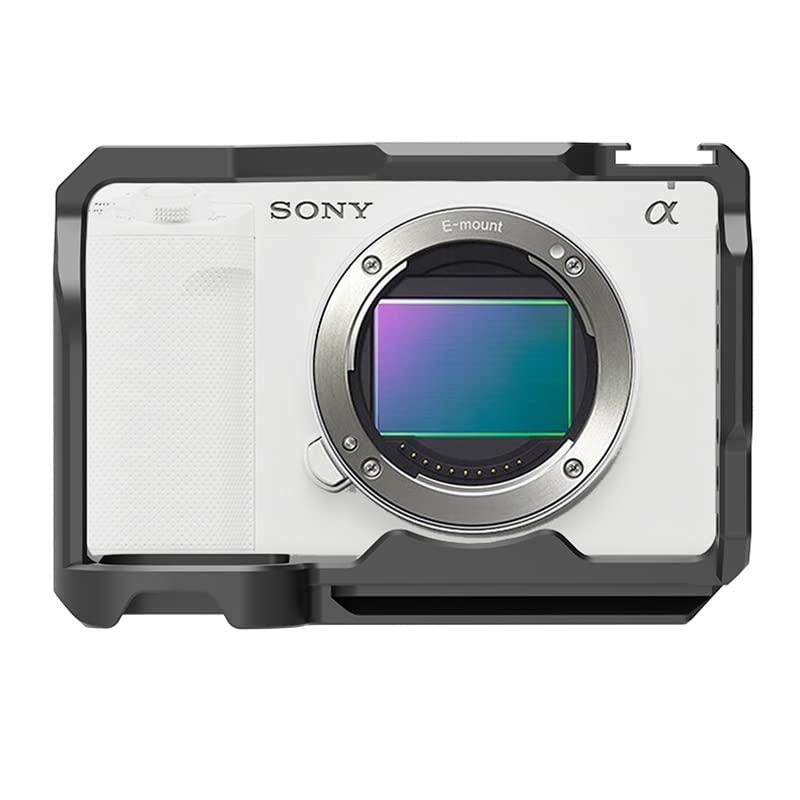 Koowl 対応 Sony ソニー ZV-E1 カメラ通用ケージ 超拡張性 内蔵コールドシューマウント 1/4のネジ穴と3/8のネジ穴 Arri規格のネジ穴がある Arca規格プレートがあり 耐磨耗性 耐腐食性 ZV-E1 