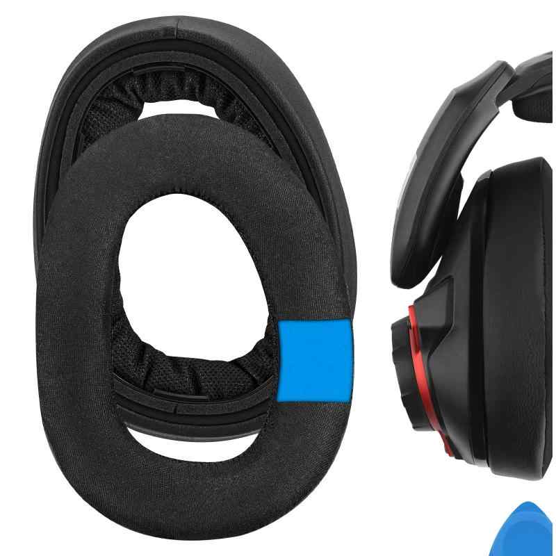 イヤーパッド Sport 互換性 パッド ゼンハイザー Sennheiser GSP 600, GSP 670, GSP 500 Professional Gaming GSP 601, GSP 602 ヘッドホンに対応 パッド イヤー/イヤーカップ (冷却ジェル/ブラック)