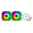 Thermalright Frozen Prism 240 White ARGB 水冷CPUクーラー、240冷却列サイズARGB、120mm PWMファン×2、S-FDBベアリング、AMD/AM4/AM5、Intel LGA 1150/1151/1200(2)