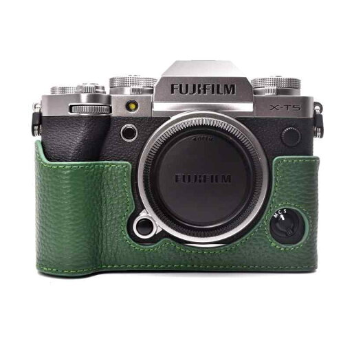 XT5 ケース、FUJIFILM X-T5 カメラケース レザー X-T5 カバー XT5 ボディケース 本革 軽量便利 電池交換でき 三脚設置でき 開閉自由(グリーン) XT5 ケース、FUJIFILM X-T5 カメラケース レザー X-T5 カバー XT5 ボディケース 本革 軽量便利 電池交換でき 三脚設置でき 開閉自由(グリーン)