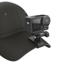 DJI Osmo Action 5 Pro/4/3/2、GoPro Hero 13/12/11/10、AKASO、およびほとんどのアクションカメラと互換性のある野球帽クリップマウント