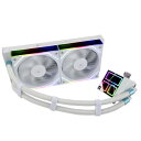 Thermalright Frozen Infinity 240 WHITE CPU水冷クーラー、240 Aio CPUクーラー、ダブルTL-M12W PWMファン、Infinity Mirror CPUクーラー、AMD/AM4/AM5、Intel LG(2)